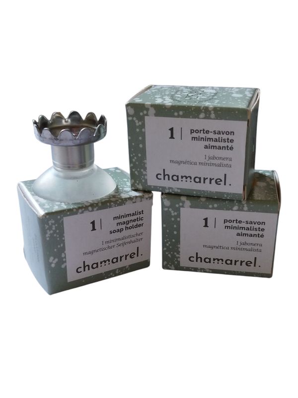 Porte savon aimanté avec contenant