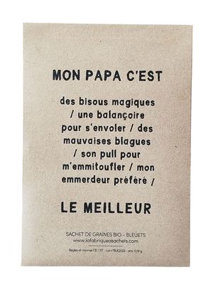 Graines "Mon Papa c'est le meilleur"