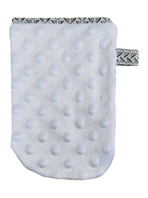 Gant démaquillant à l'eau "Blanc"