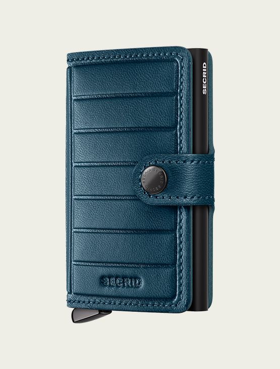 Secrid- Premium Miniwallet Embossed Lines, Attribute: Teal