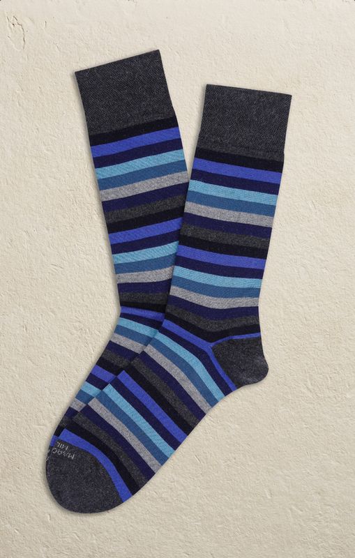 Marcoliani- Mid Calf Full Color Dress Sock