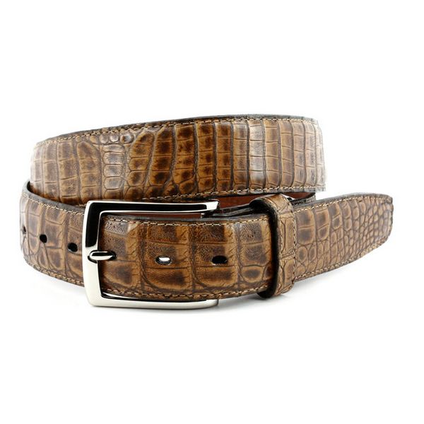 Torino- Bernished Caiman Belt SS26