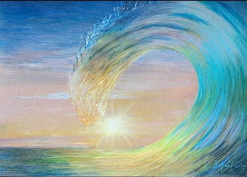 Titel: „Ozean im Licht“ // 2022 - Kunstdruck (Ltd.50)