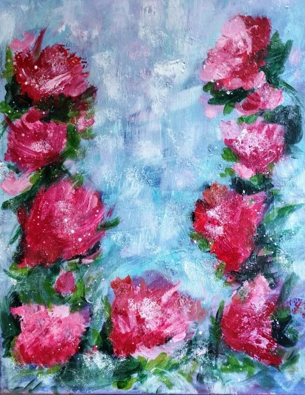 Titel: Blumentraum - Original