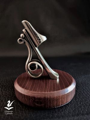 Support Plume en Verre