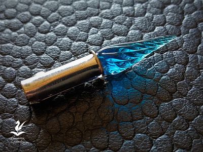 Embout en Verre Aigue Marine Embout en Verre Aigue Marine