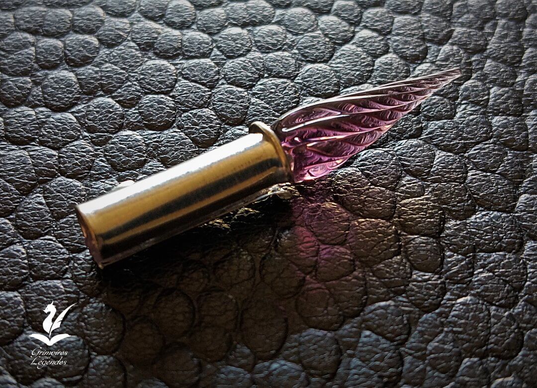 Embout en Verre Améthyste Embout en Verre Améthyste
