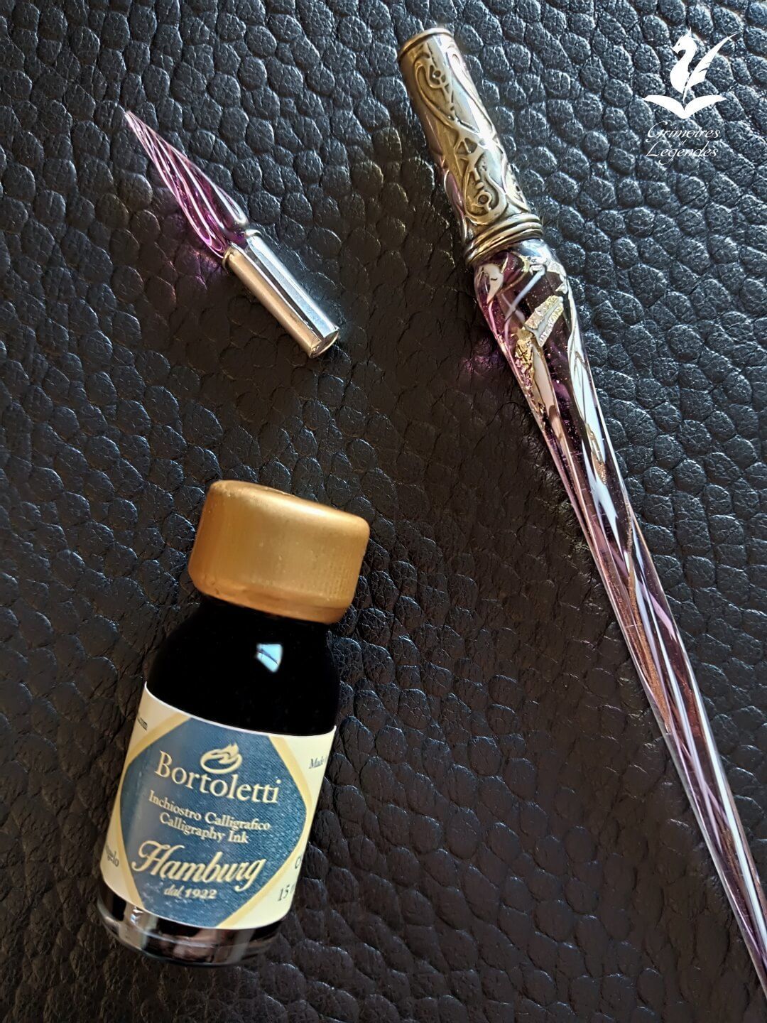 Plume en Verre Améthyste