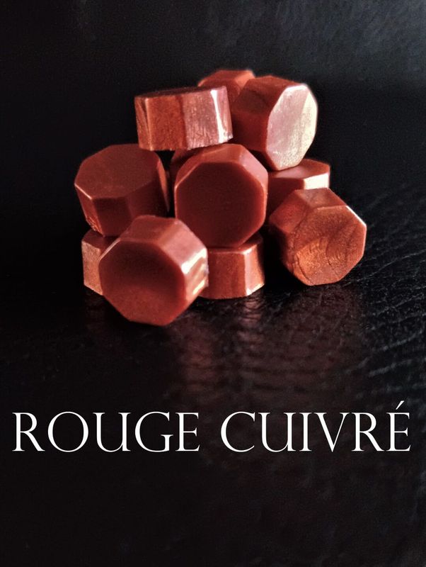 Pastilles de Cire Rouge Cuivré