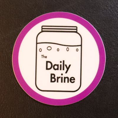 The Daily Brine Logo Sticker