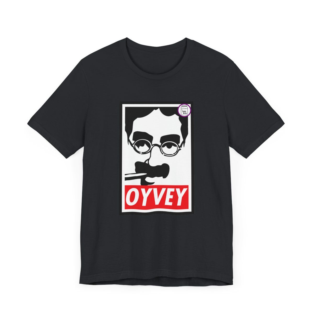 OYVEY Groucho T-Shirt, Colors: Vintage Black, Sizes: S