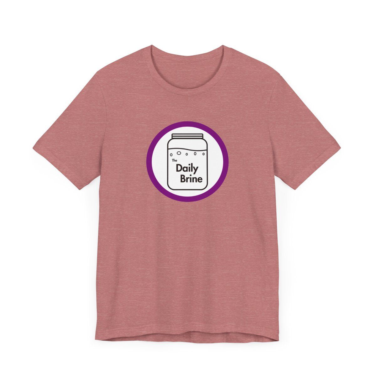 The Daily Brine Logo On A T-Shirt