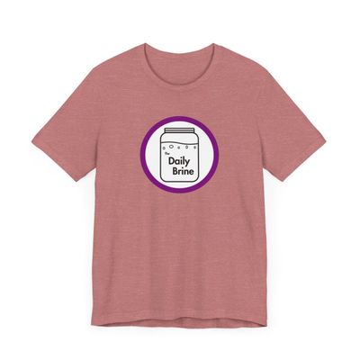 The Daily Brine Logo On A T-Shirt