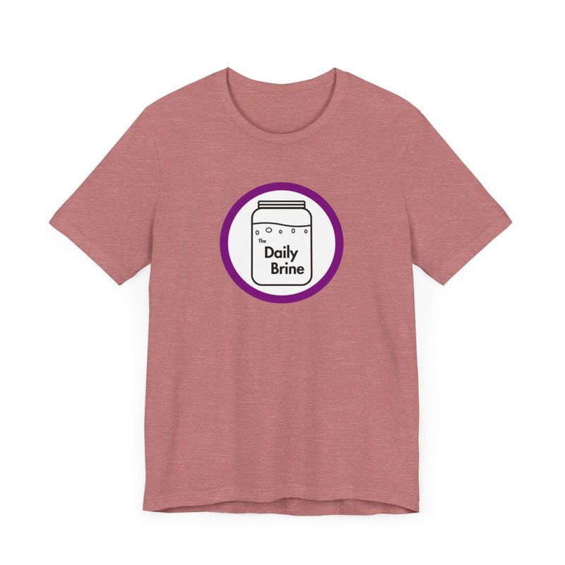 The Daily Brine Logo On A T-Shirt