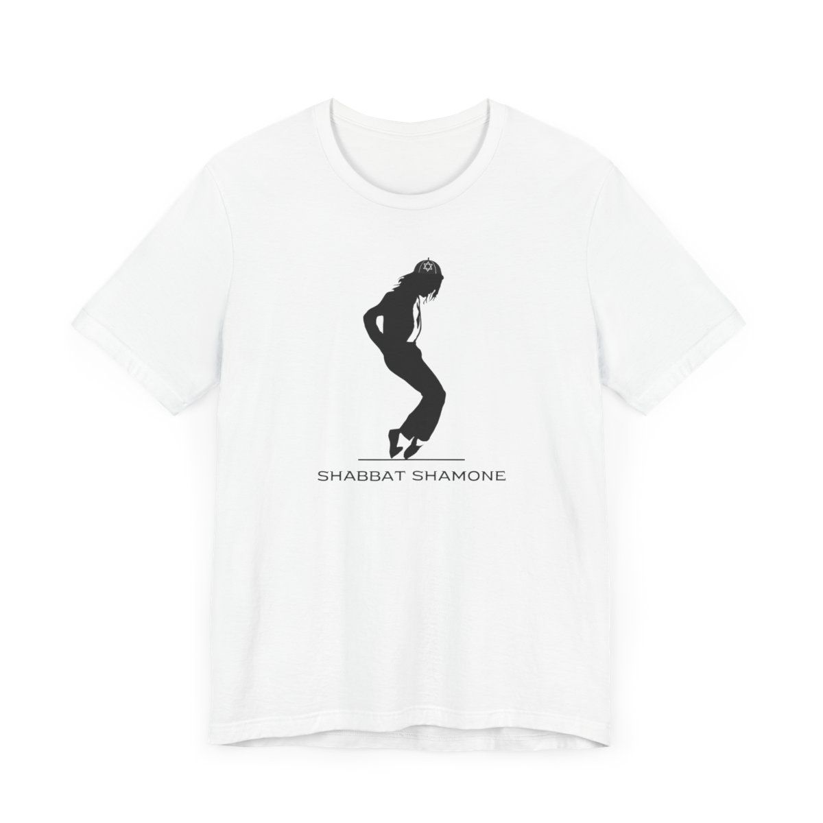 Shabbat Shamone T-Shirt, Colors: White, Sizes: XS