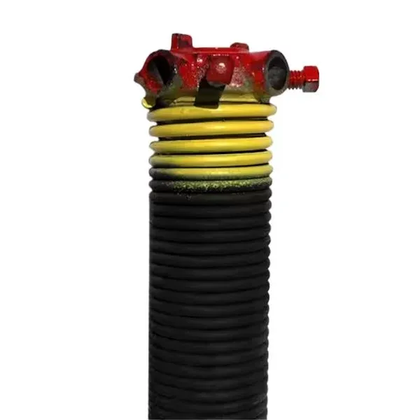 Yellow Spring Torsion – 0.207 in. Wire x 1.75 in. D x 24 In. L – Right (Red Cone)