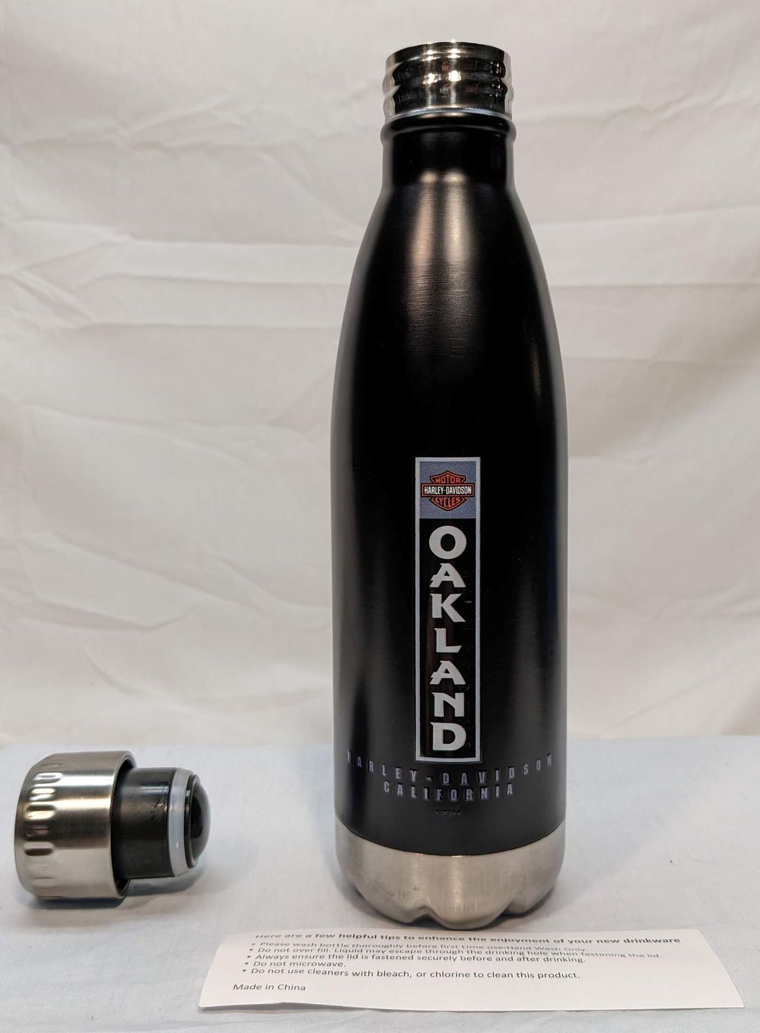 OAKLAND HARLEY-DAVIDSON INSULATED WATER BOTTLE 17 oz