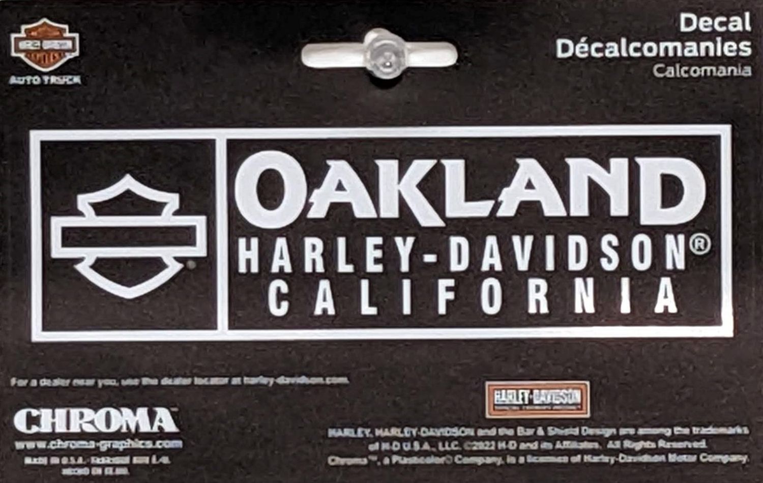 OAKLAND HARLEY-DAVIDSON LOGO STICKER
