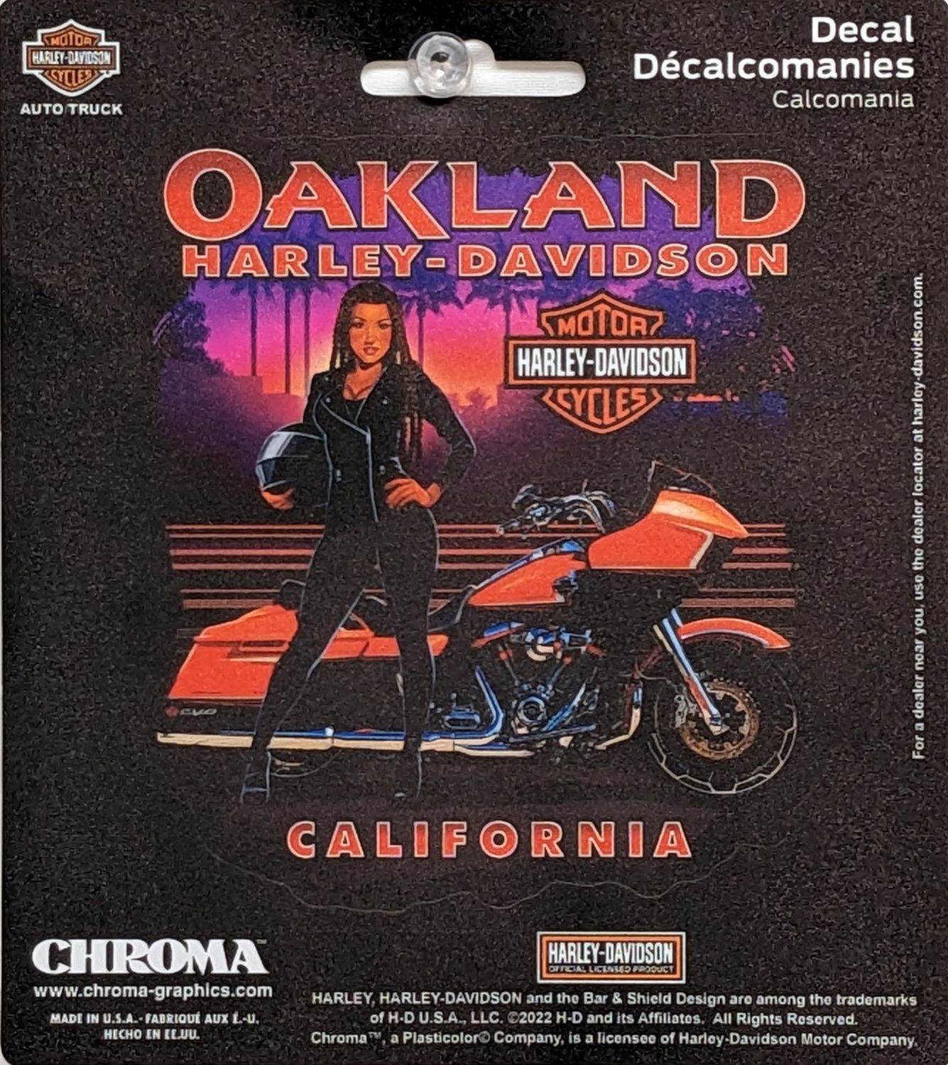 OAKLAND HARLEY-DAVIDSON FOXY4 STICKER
