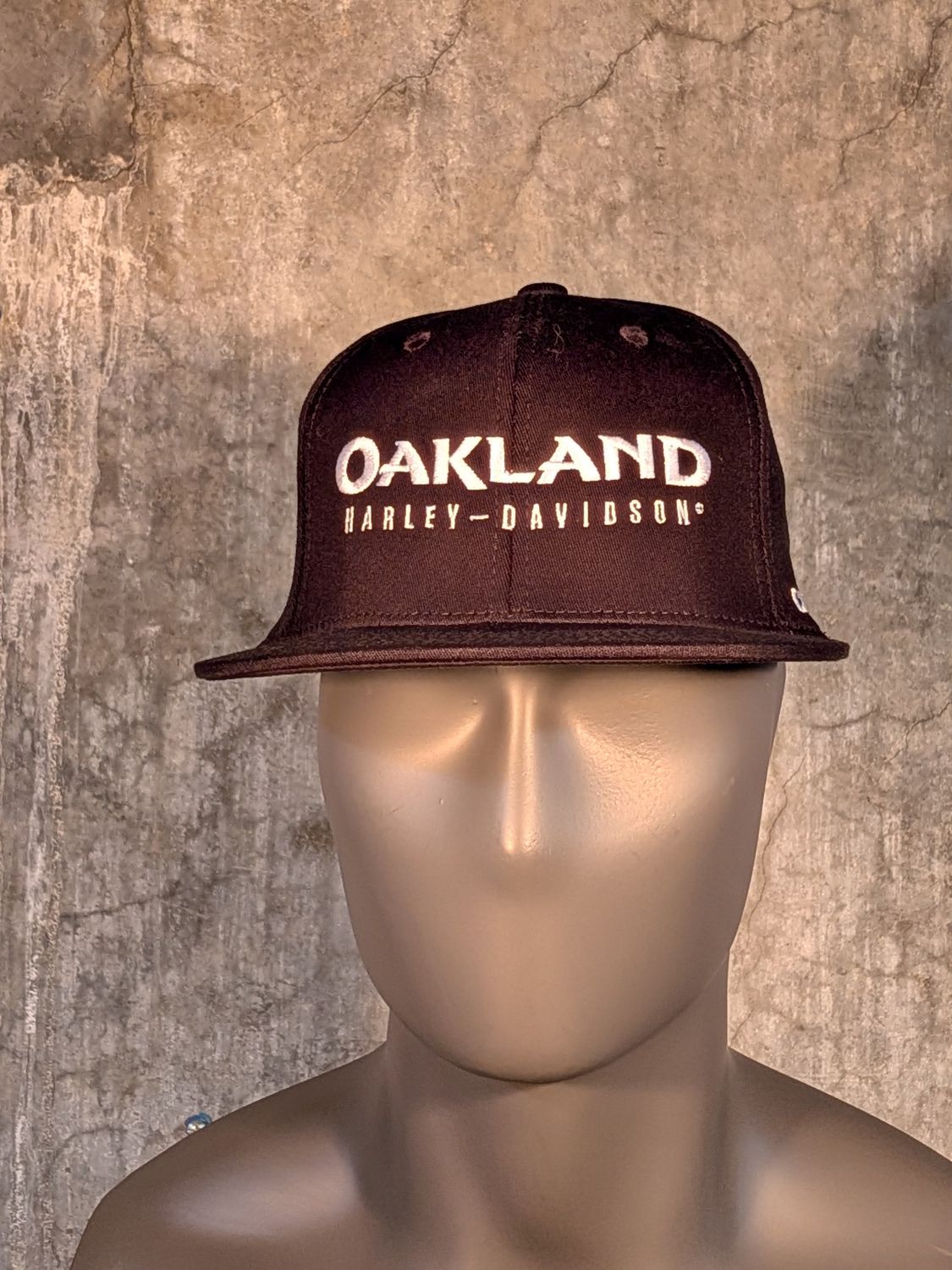 OAKLAND HARLEY-DAVIDSON BALL CAP BLACK/WHITE