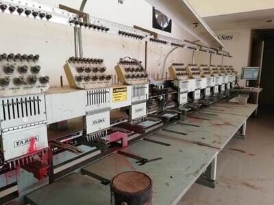 LOTE 909: MAQUINA DE SERIGRAFIA. MARCA: TAJIME TME-DC912. BORDADORA DE 12 CABEZAS