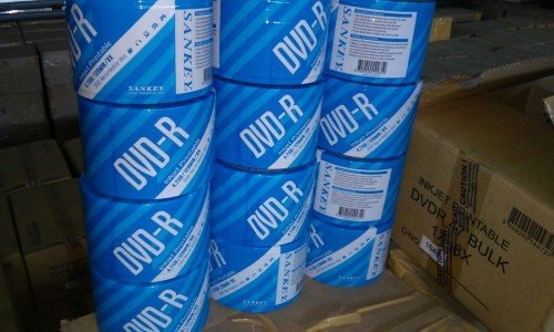 ​LOTE 597: DE 60,000 DISCOS COMPACTOS 4.7 GB DVDR 47 BULK MARCA SANKEY Y 60,000 DISCOS CD-R 80 MIN/700 MB MARCA PRINCO​