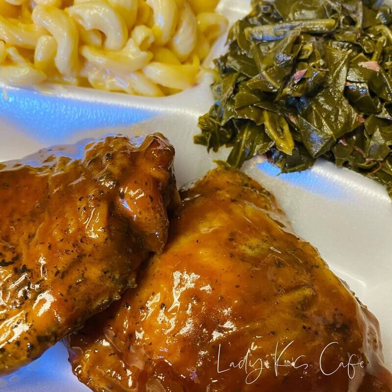 Peach N&#39; Bourbon Chicken