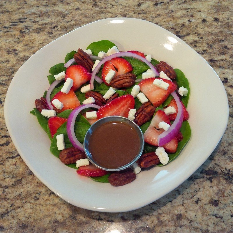 Baby Spinach &amp; Strawberry Salad