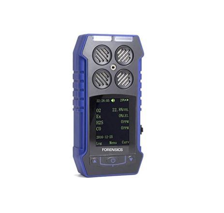 Multigas 4 Gas Monitor by Forensics | Color Display &amp; Graphing | Data Logging | USA NIST Calibration
