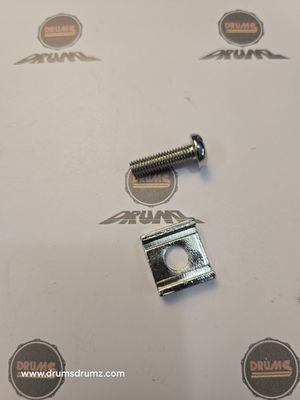 Bass drum pedal strap clamp &amp; screw for Phonic BD pedal