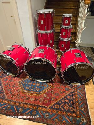 SONOR Phonic Plus Mega Set, Metallic Red (KR)