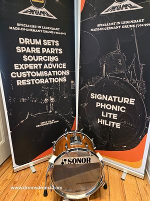 SONOR Phonic Genuine Rosewood veneer 18x14 Bass Drum
