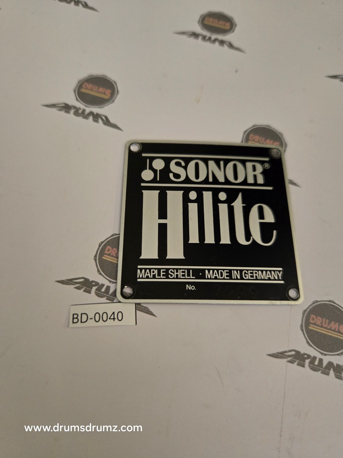 SONOR Hilite Badge, Serial nr