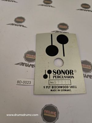 SONOR Silver Phonic Badge, 80s