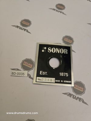 SONOR Black Phonic Badge, 70s