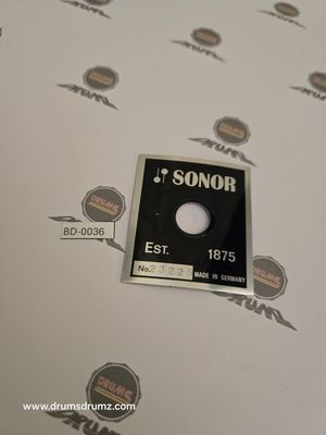 SONOR Black Phonic Badge, 70s