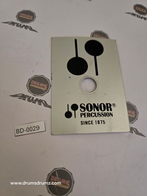 SONOR Percussion Typenschild, 80s