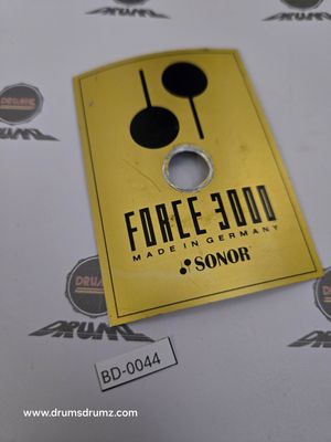 SONOR Force 3000 Badge, without serial nr SONOR Force 3000 Badge, without serial nr