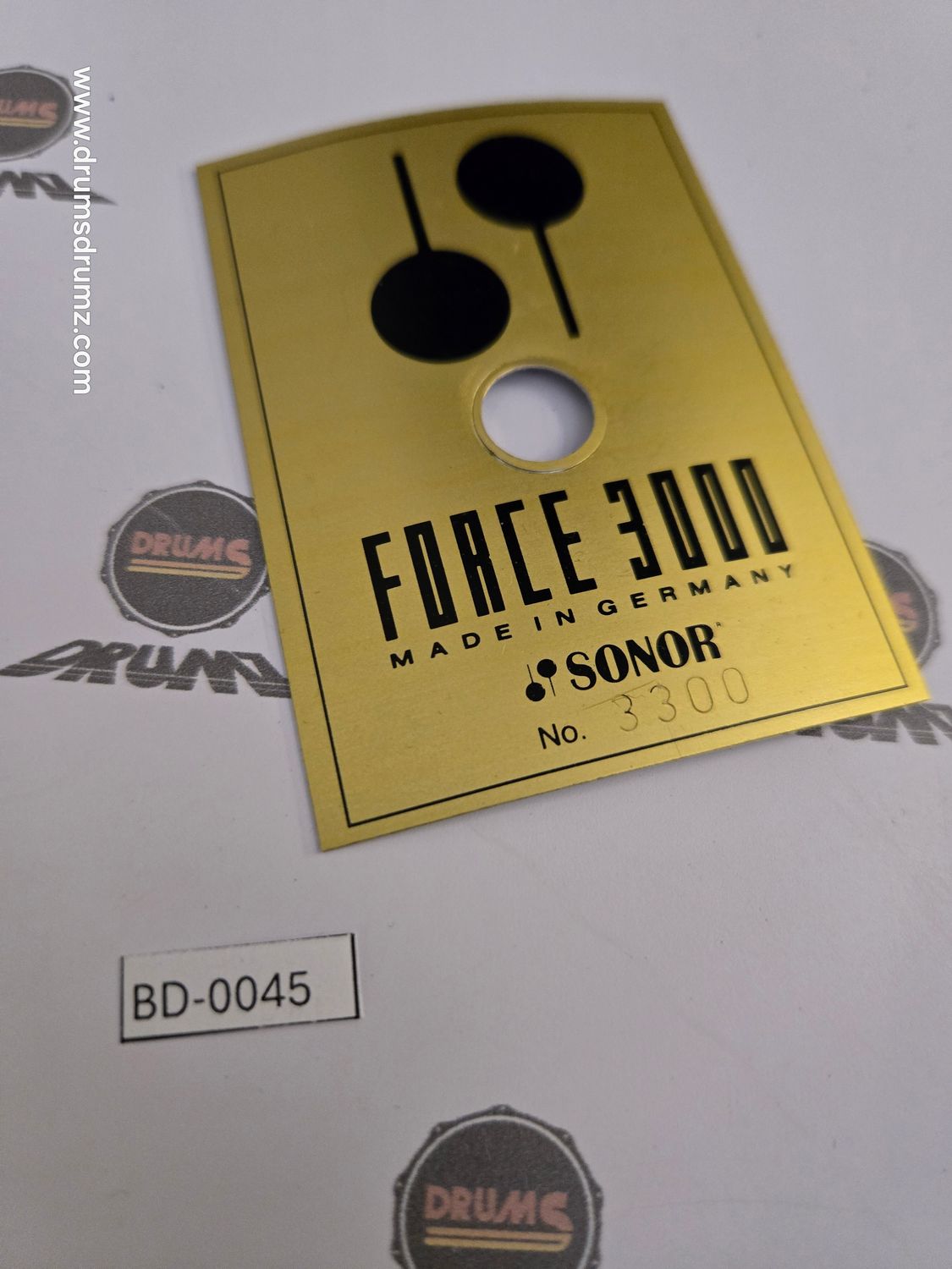 SONOR Force 3000 Badge, with serial nr