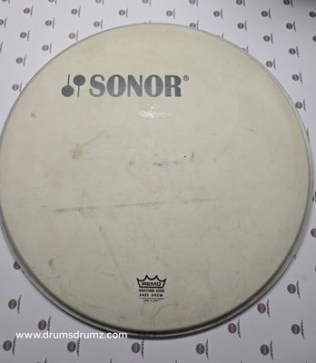 Schlagzeugfelle, Bass Drum 22", SONOR Phonic, weiß, gebraucht