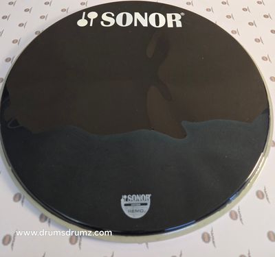 Schlagzeugfelle, Bass Drum 22&quot;, SONOR, schwarz, gebraucht