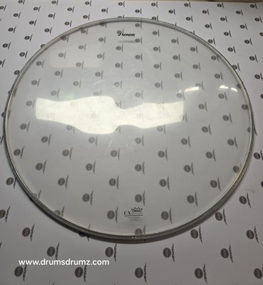 SONOR UX 22&quot; Bass Drum head, Clear, used