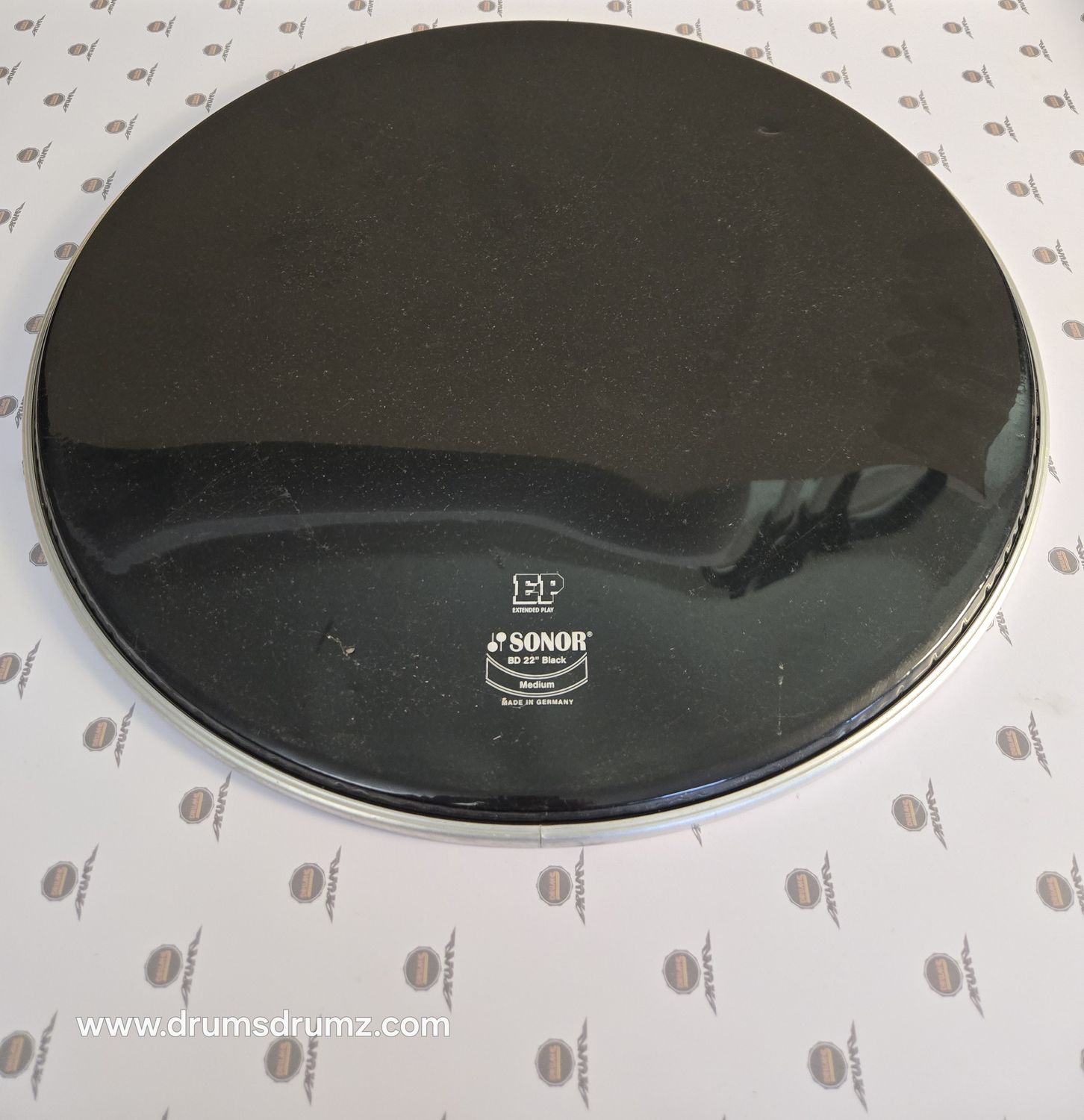 SONOR EP 22&quot; Bass Drum head, Black, used
