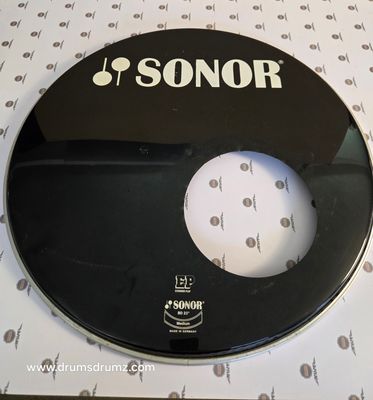SONOR EP 22&quot; Bass Drum head, Black, used