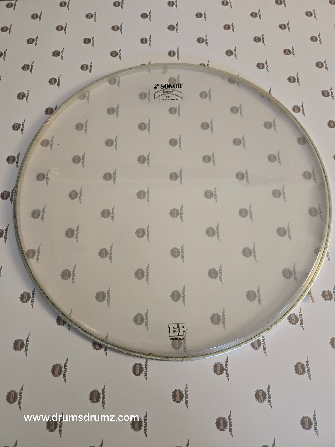 SONOR EP 18&quot; Bass Drum head, Clear, used