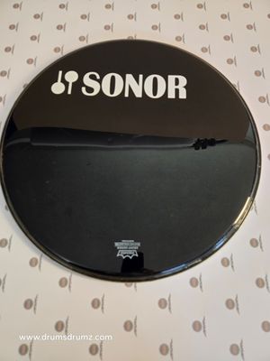 Schlagzeugfelle, Bass Drum 18", SONOR decal, schwarz, gebraucht