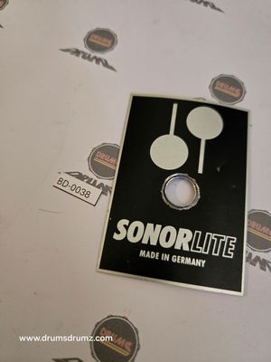 SONORLITE Typenschild, ohne Serial nr