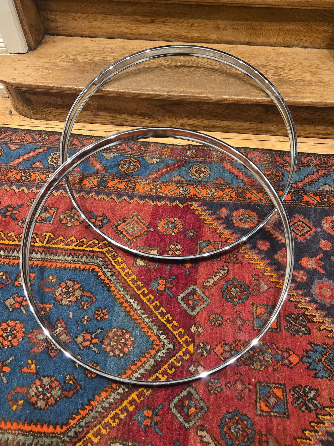 SONOR Vintage Bass Drum Hoop 24" Pair, Ferromanganese