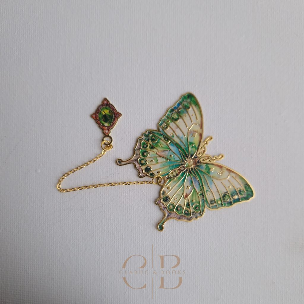 Semn de carte Fluture Verde Regal