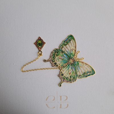 Semn de carte Fluture Verde Regal